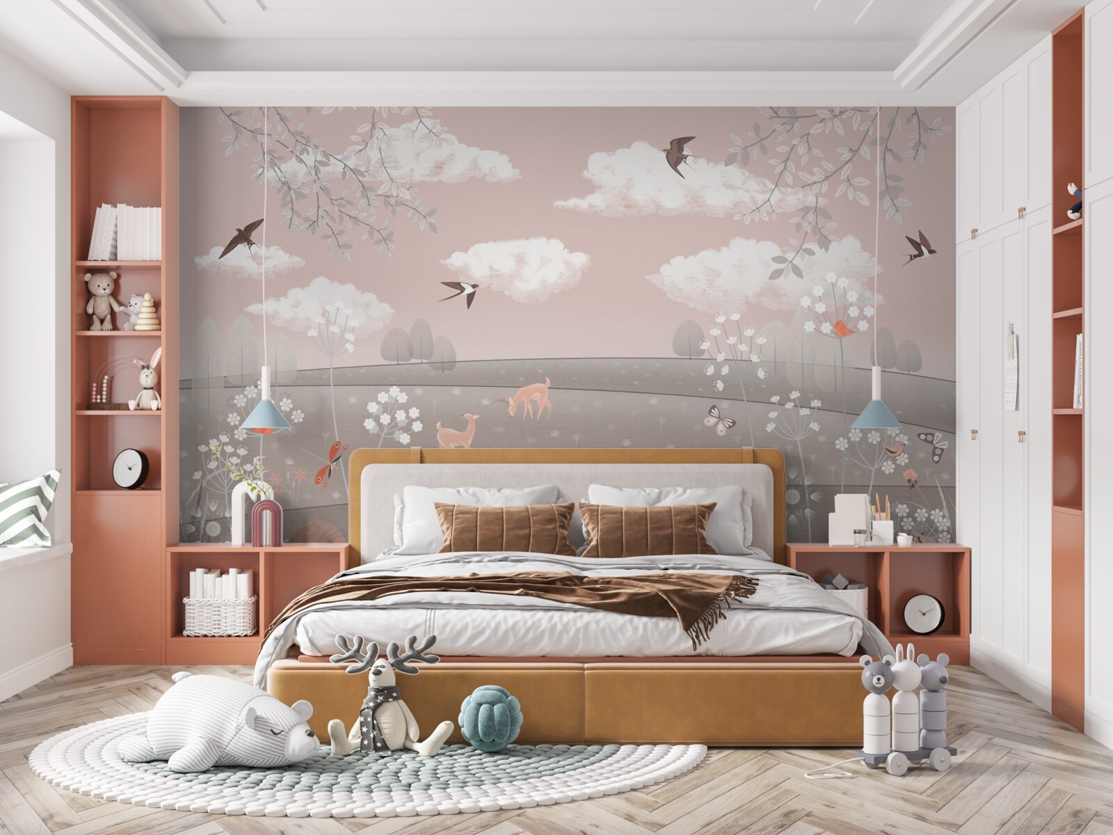 Fototapeta mieszkańcy łąk wśród traw