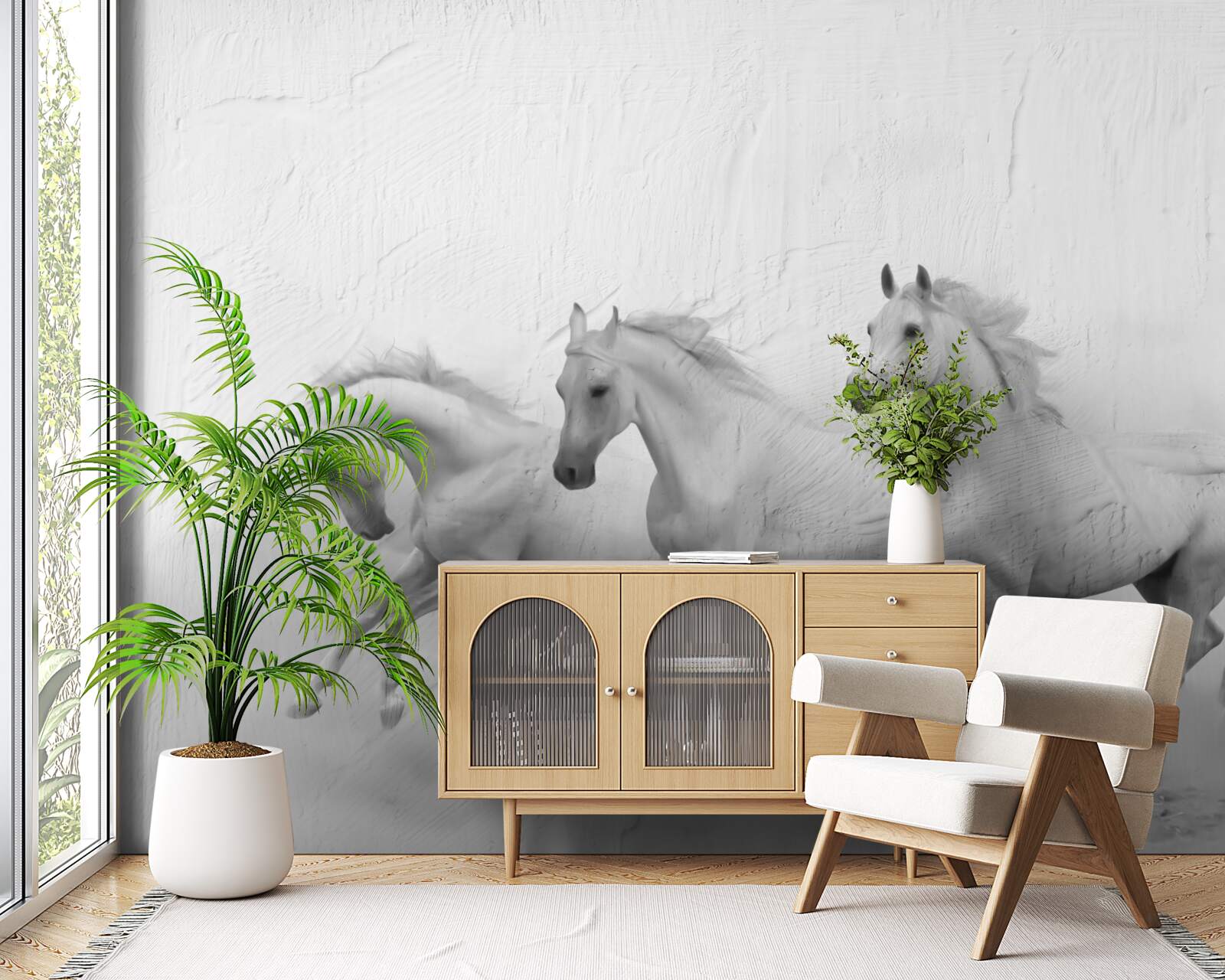 Fototapeta grupa koni