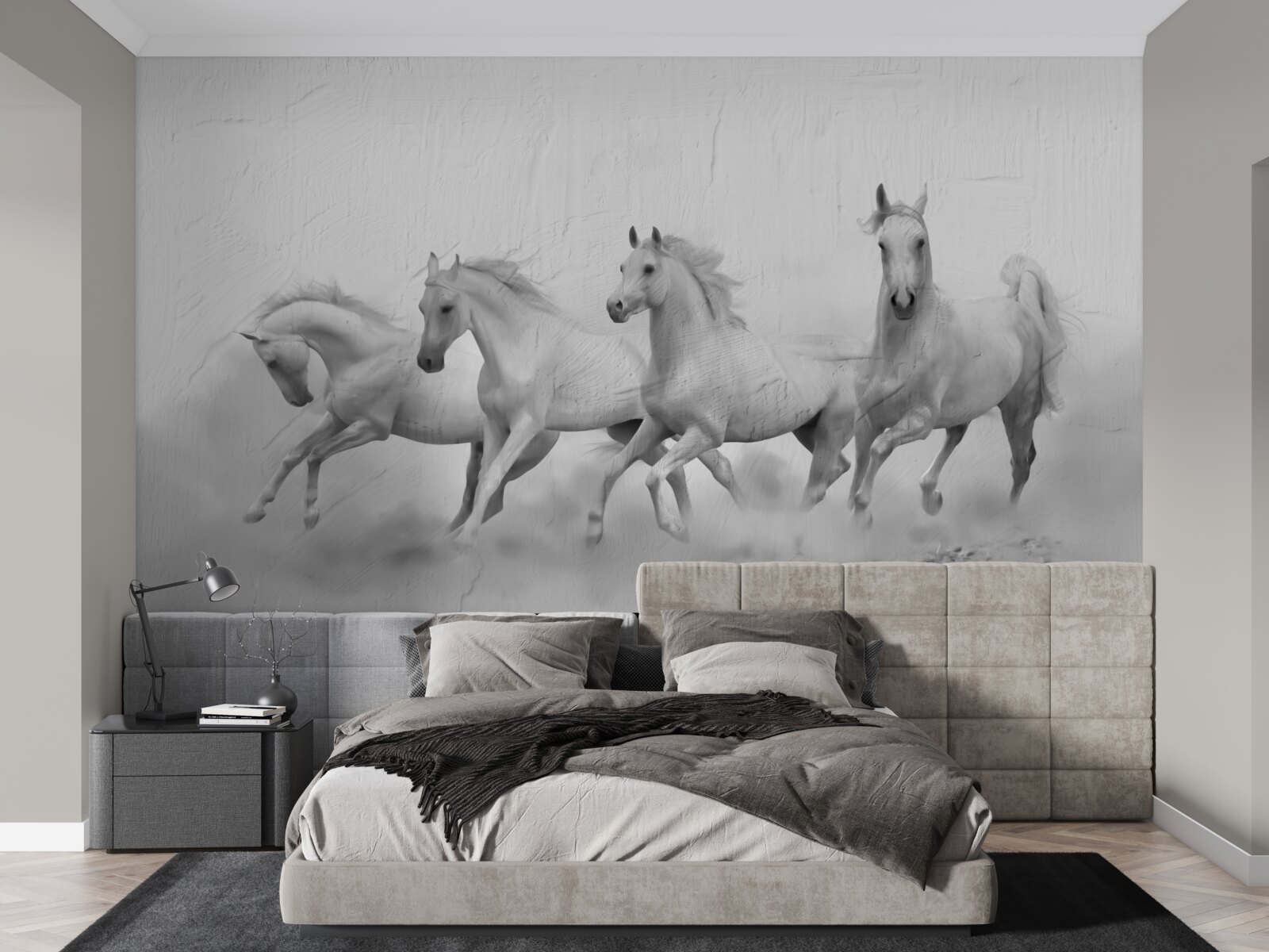 Fototapeta grupa koni