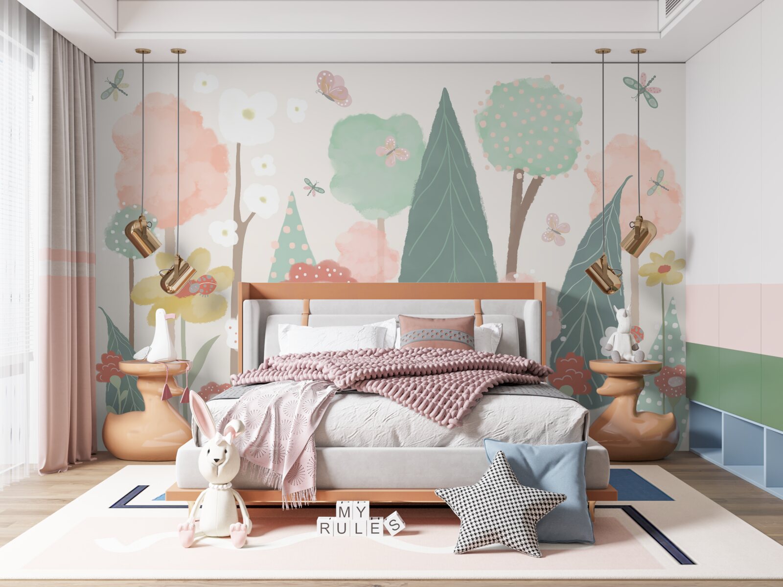 Fototapeta las pełen kwitnących dziecięcych fantazji