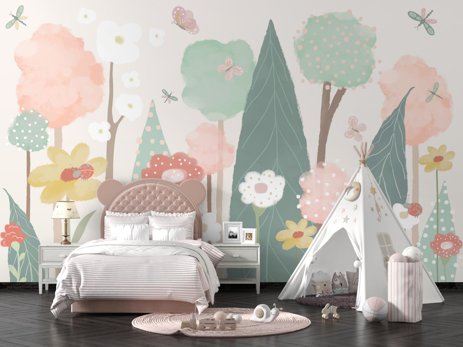 Fototapeta las pełen kwitnących dziecięcych fantazji