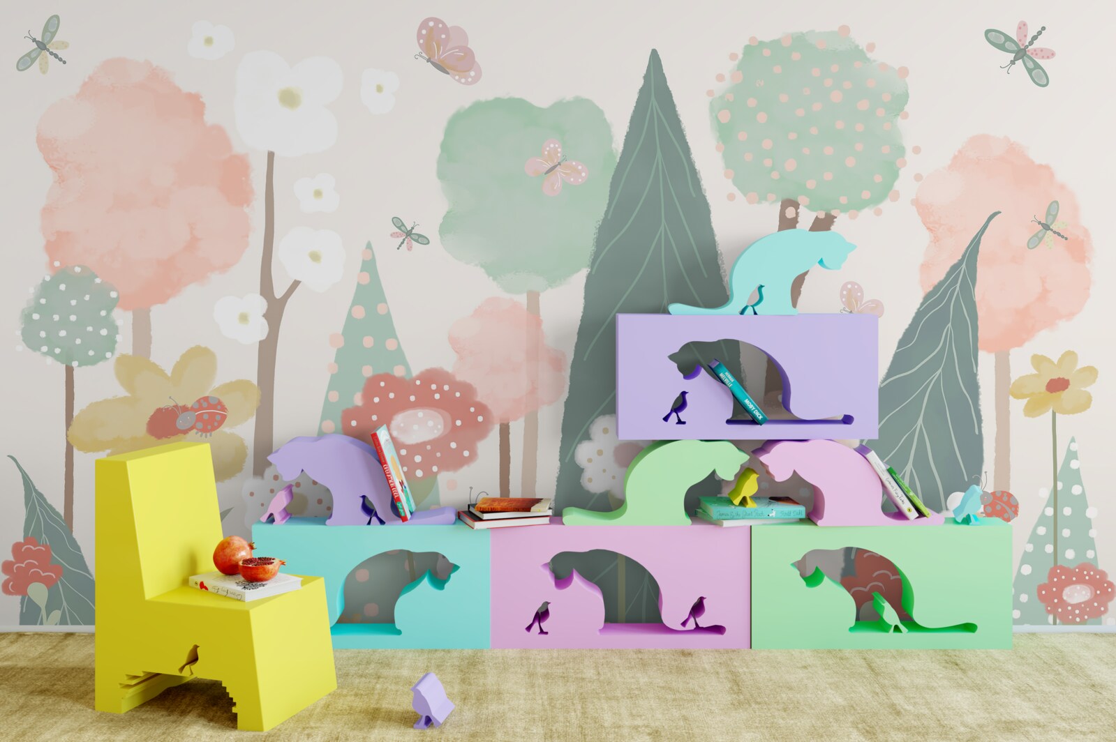 Fototapeta las pełen kwitnących dziecięcych fantazji