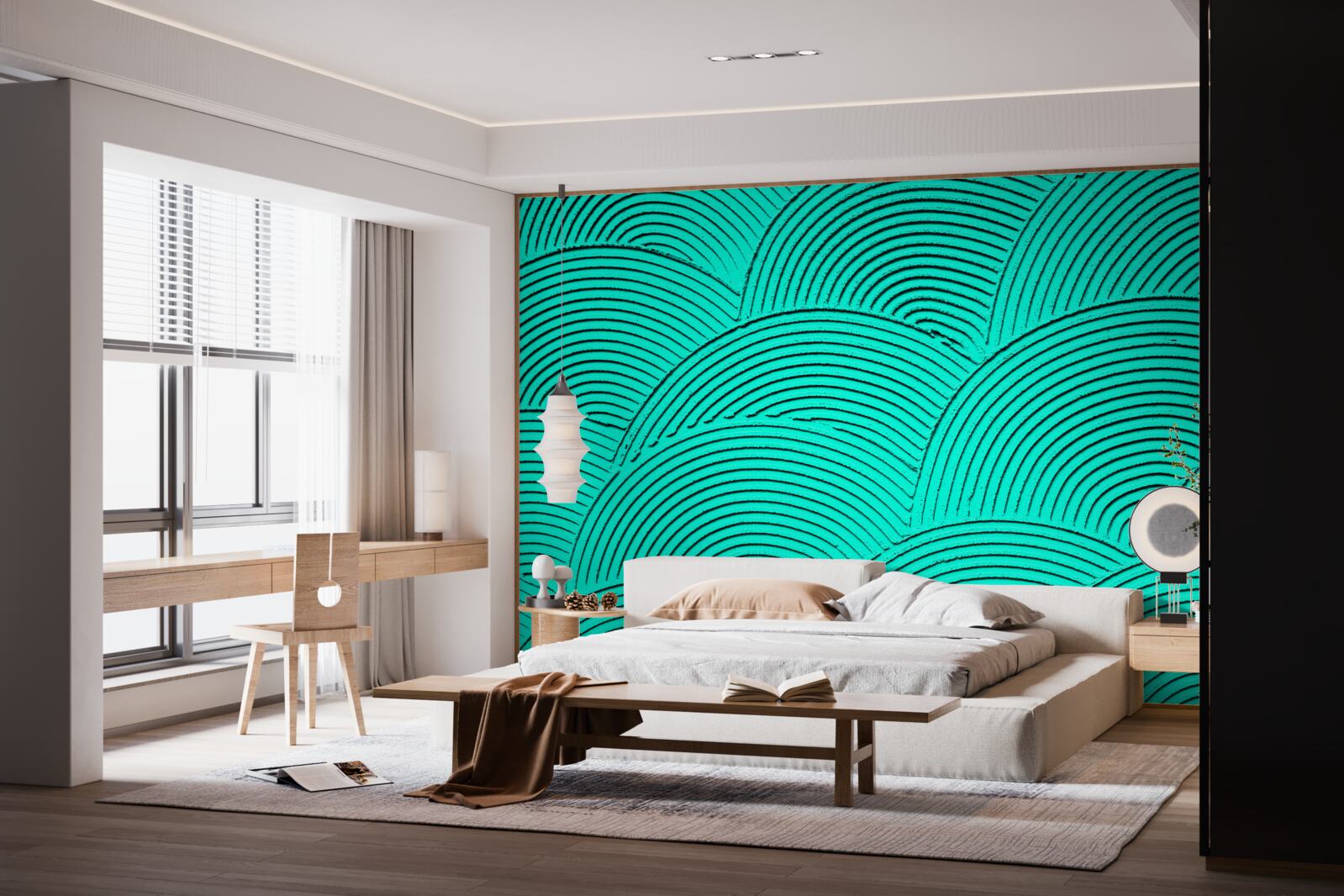 Fototapeta jasne półkola o abstrakcyjnym wyglądzie