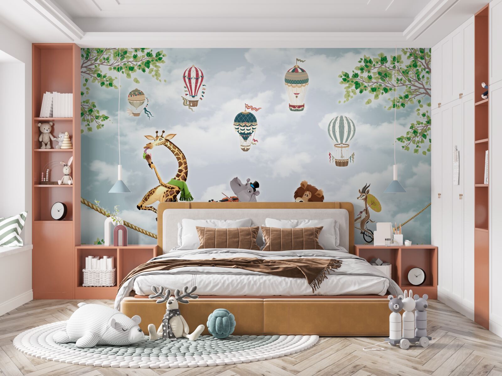 Fototapeta akrobaci na linach