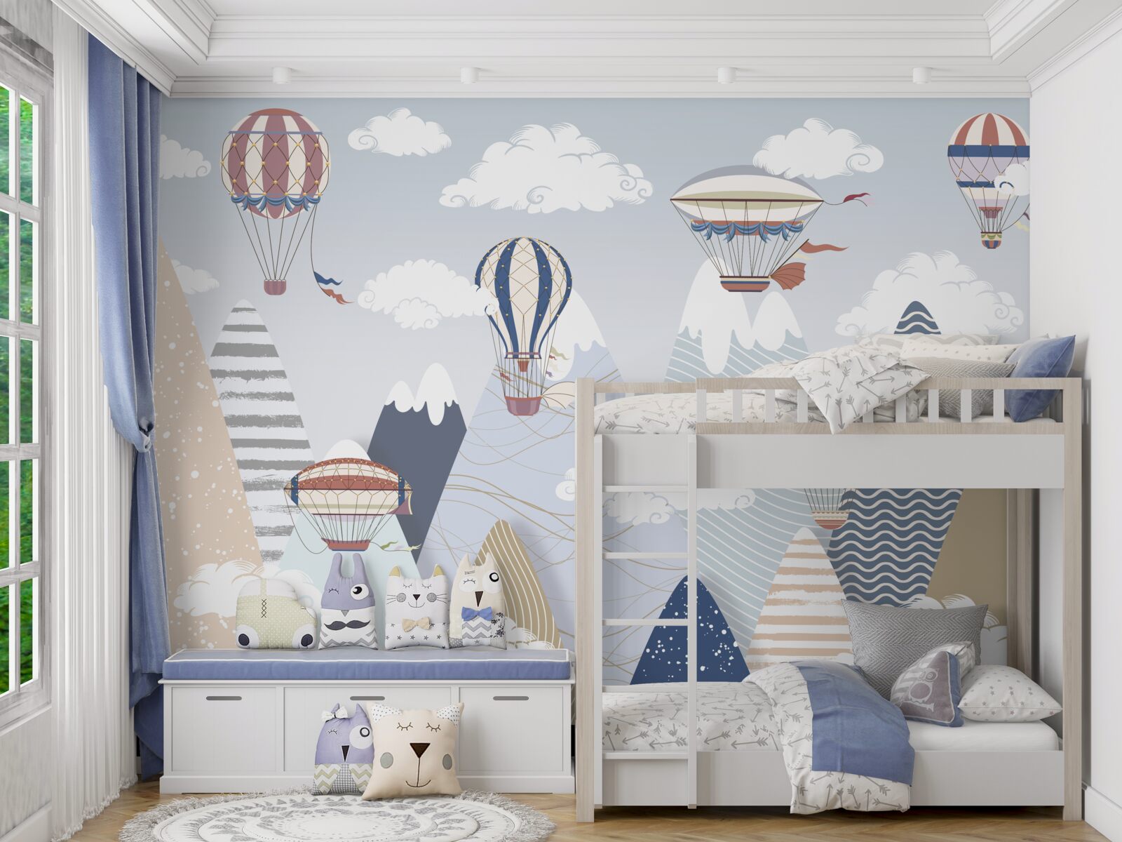 Fototapeta latanie balonami na ogrzane powietrze