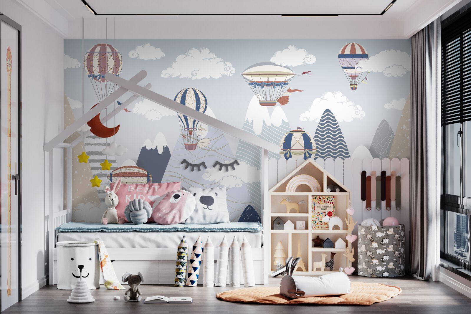 Fototapeta latanie balonami na ogrzane powietrze