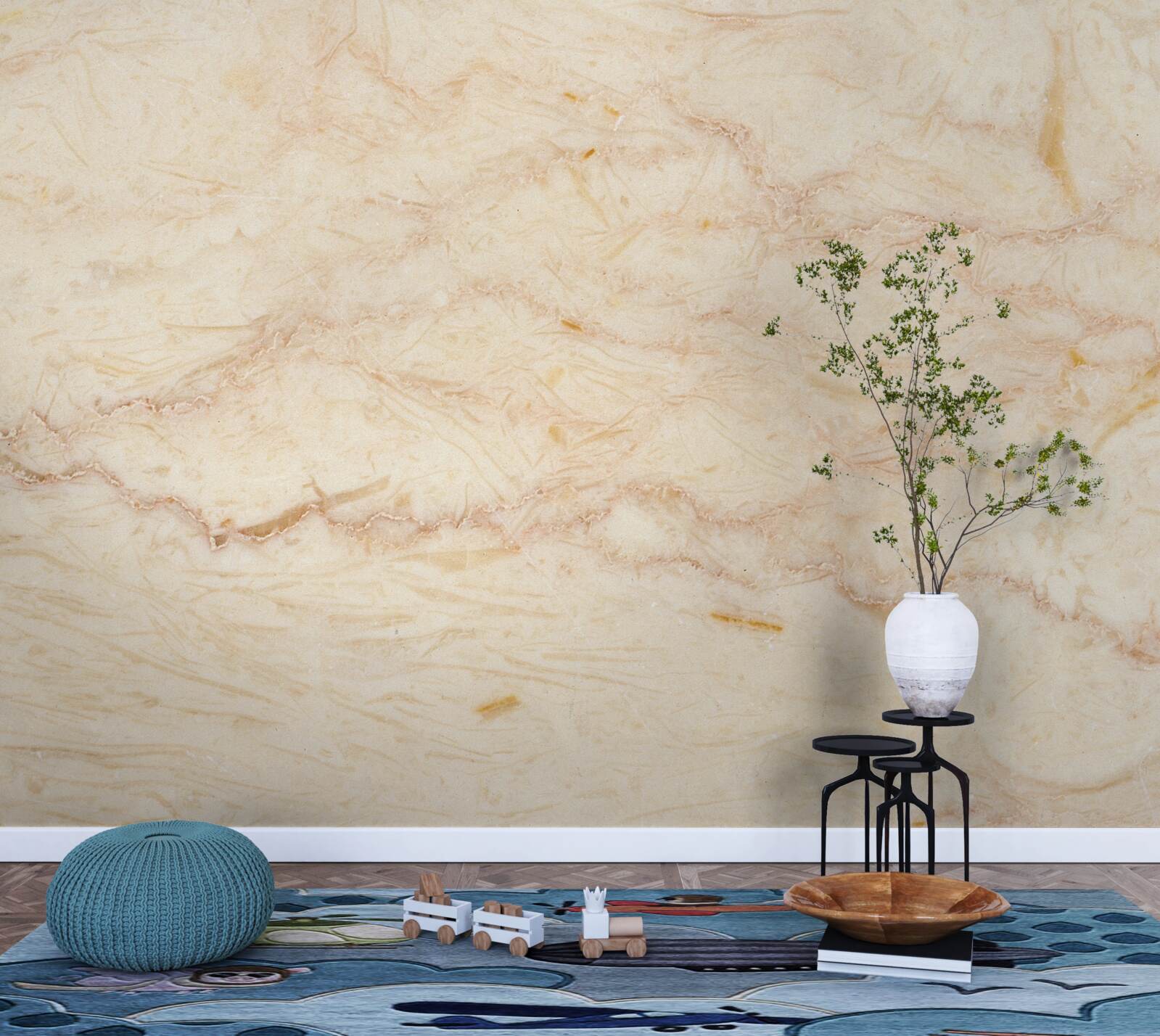 Fototapeta wiatr niosący piasek na pole