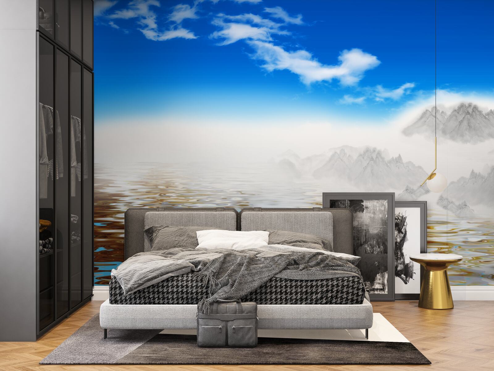 Fototapeta cicha woda pod górami