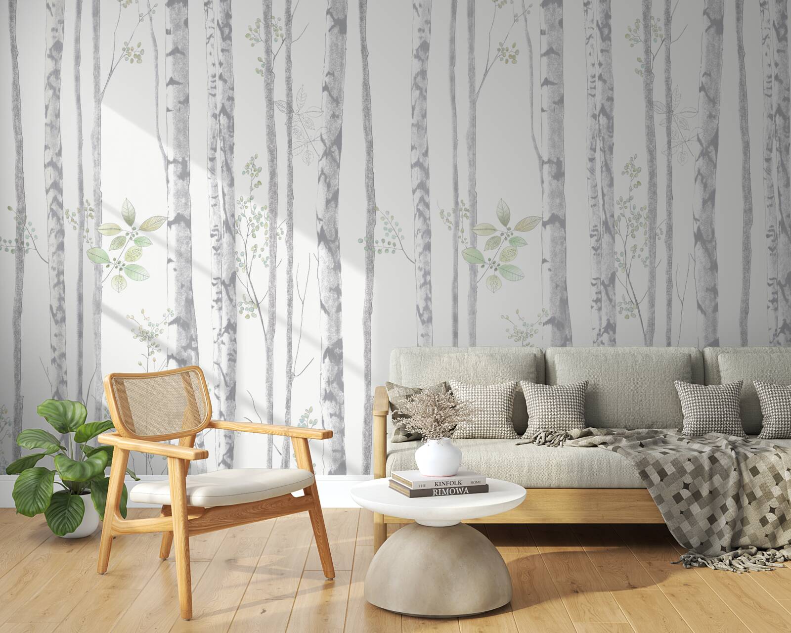 Fototapeta cienkie brzozy