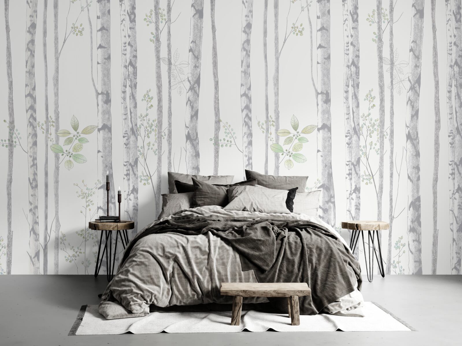 Fototapeta cienkie brzozy