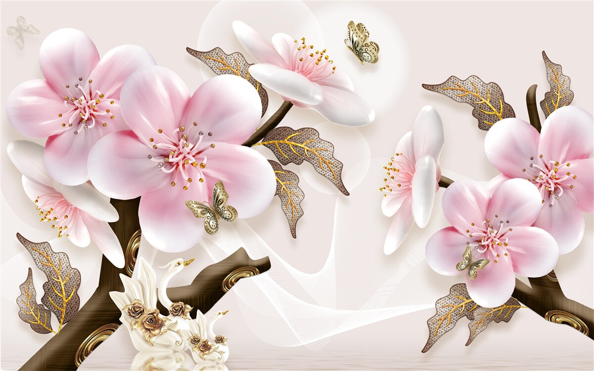 Fototapeta delikatnie kwitnące pąki