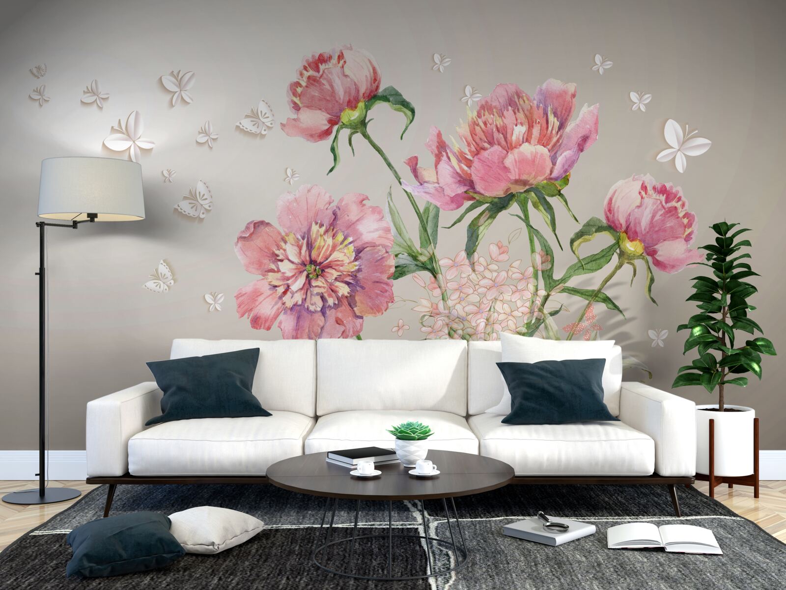 Fototapeta delikatne wiosenne kwiaty o delikatnym różowym odcieniu