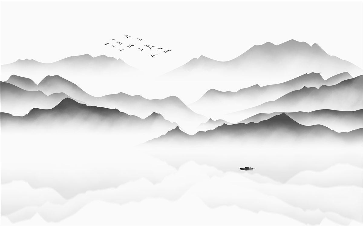 Fototapeta poranek nad rzeką, spowity mgłą