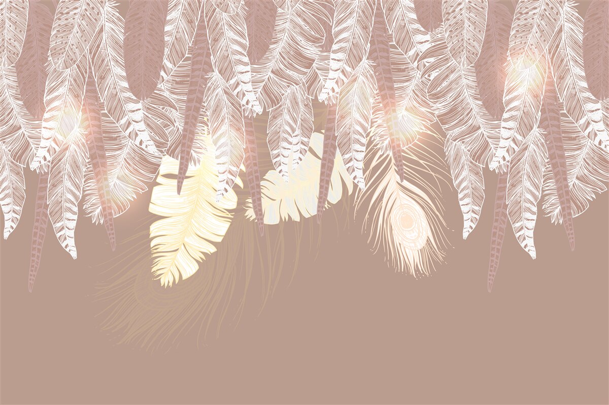 Fototapeta liście paproci są białe