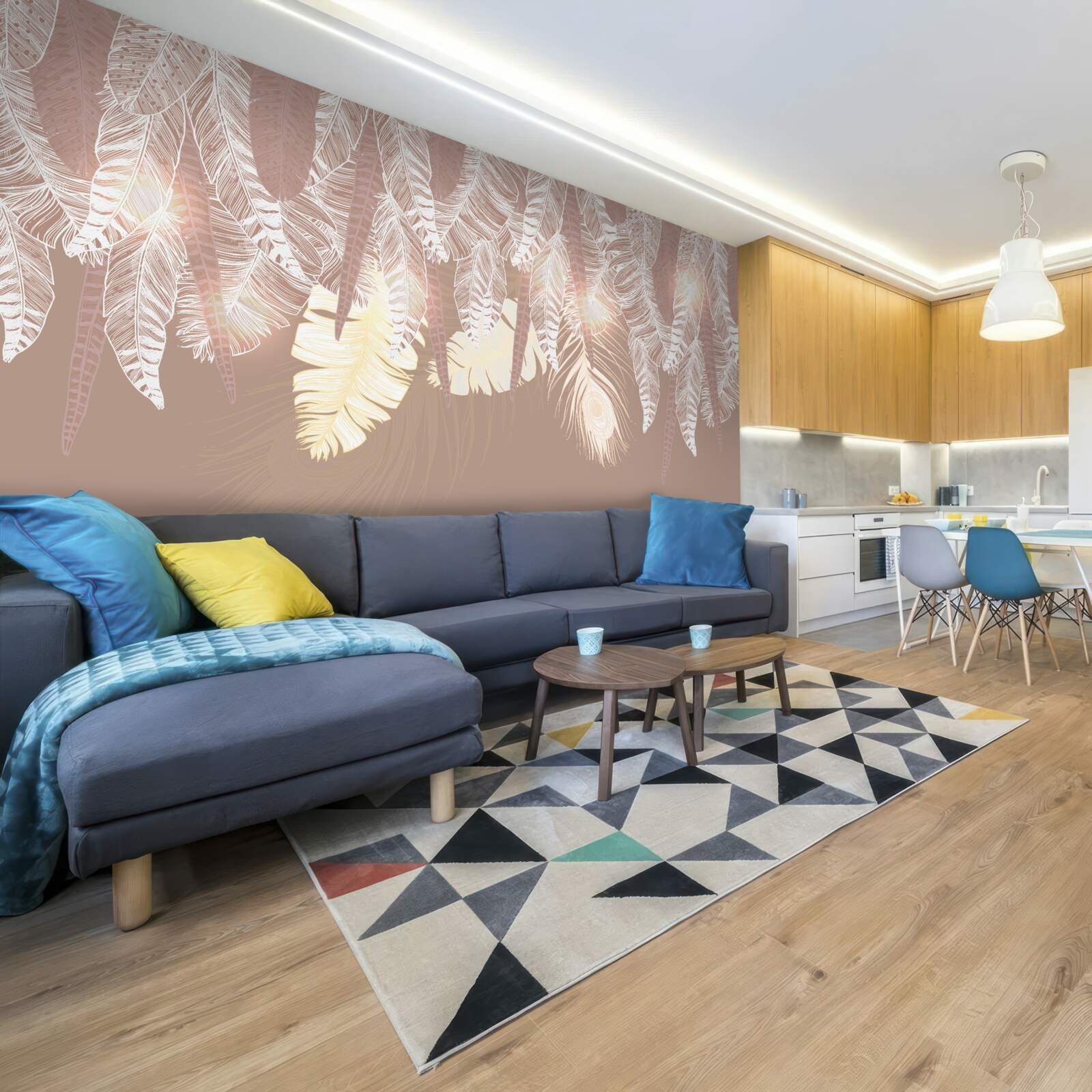 Fototapeta liście paproci są białe