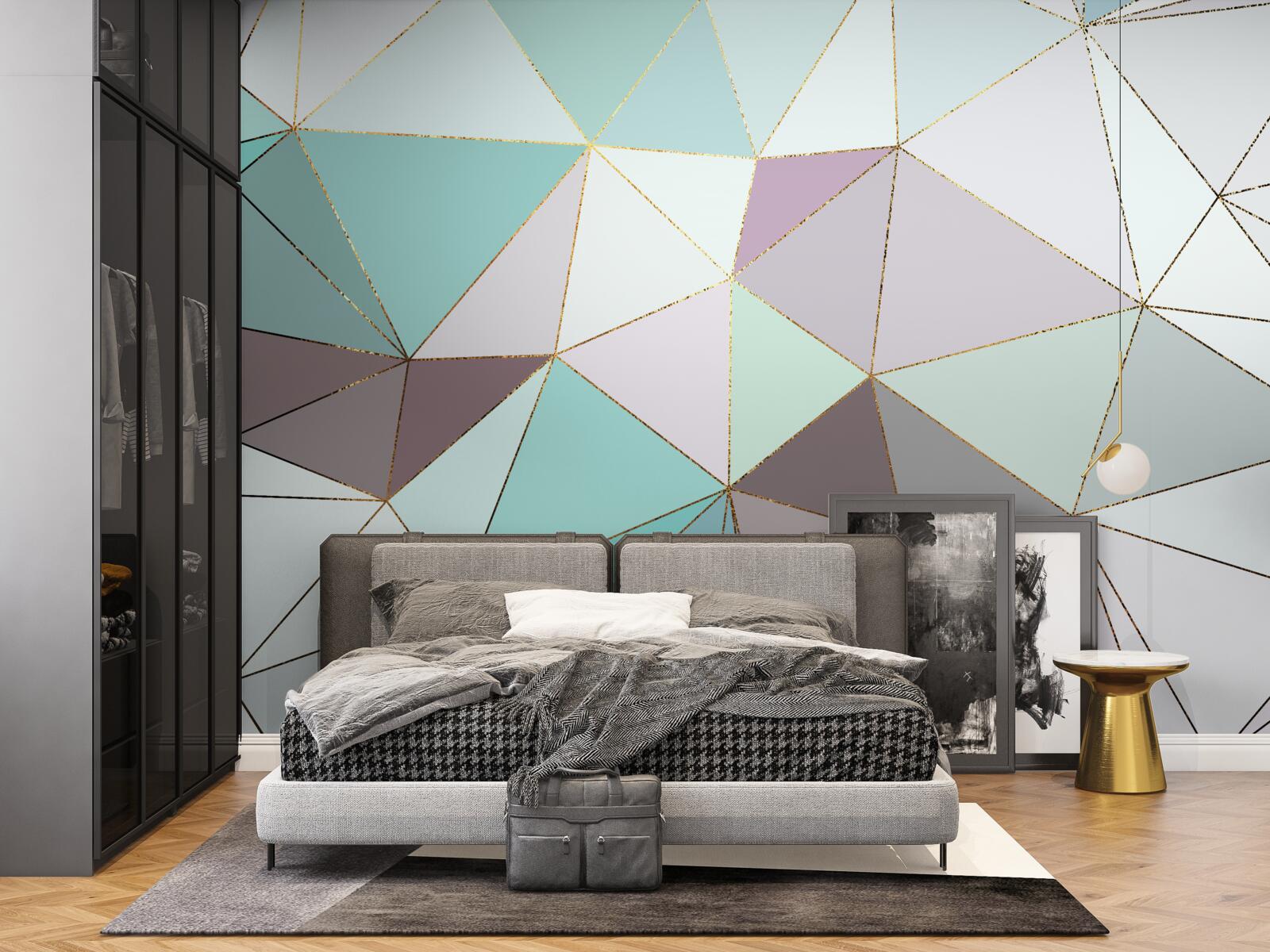 Fototapeta figury geometryczne na marmurowej powierzchni