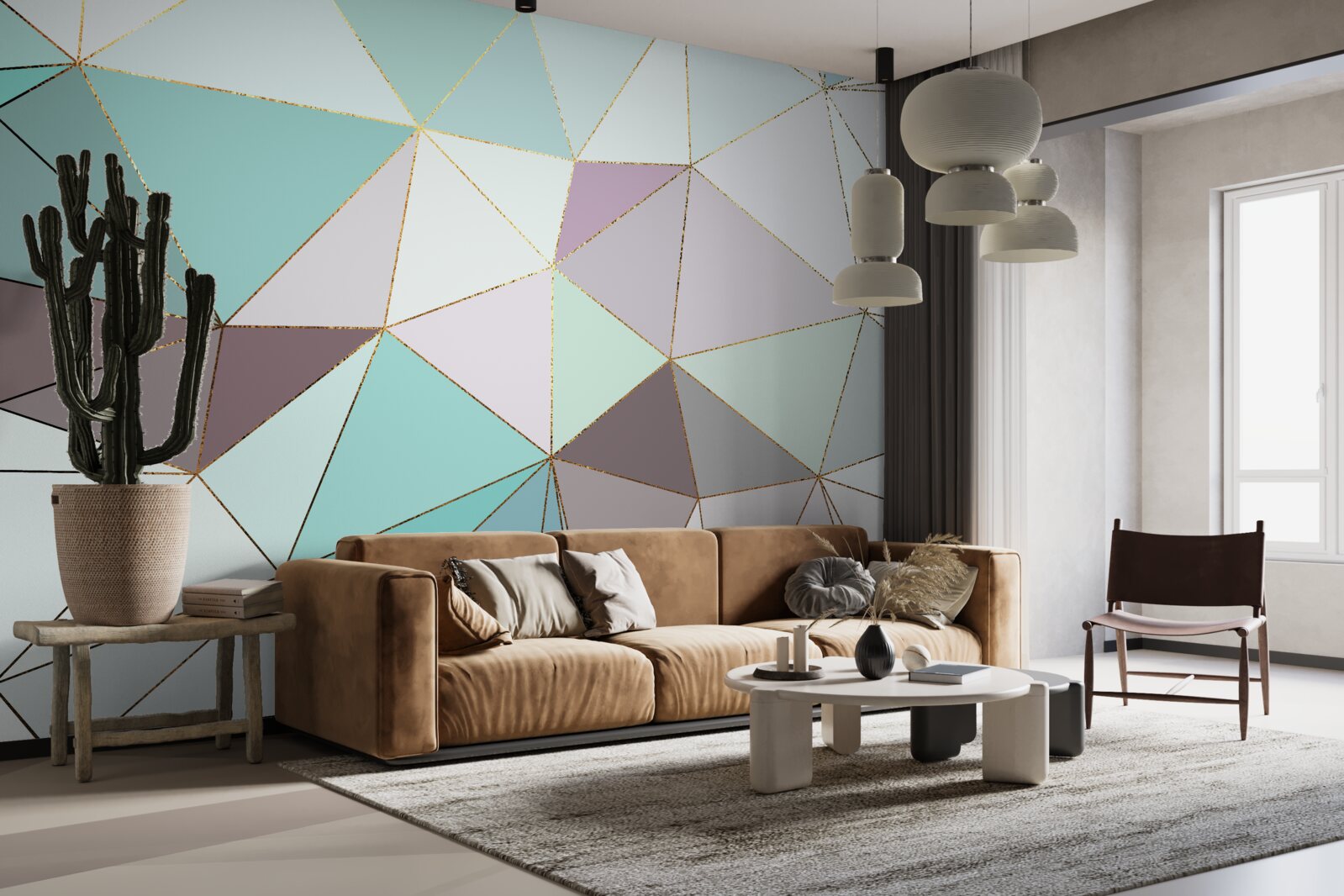 Fototapeta figury geometryczne na marmurowej powierzchni