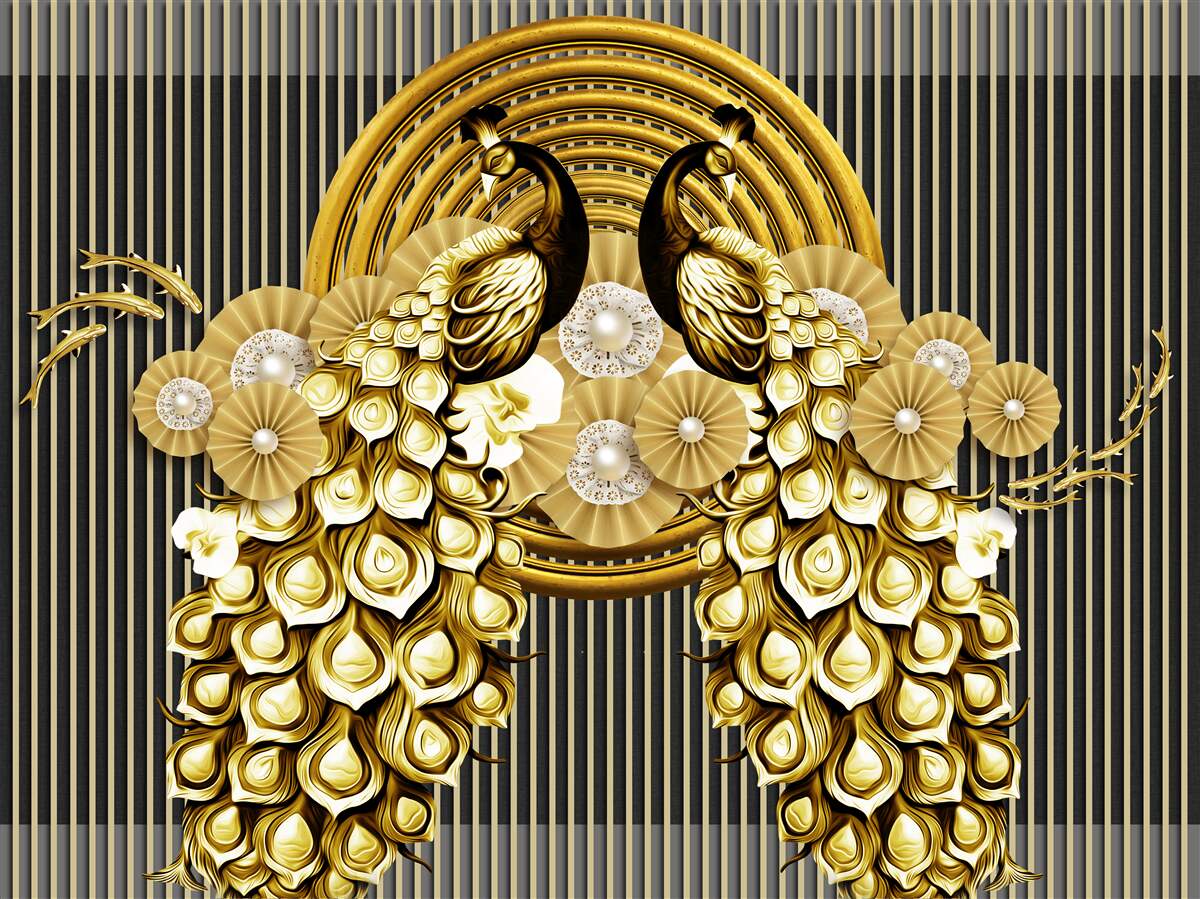 Fototapeta produkty z wizerunkami pawi