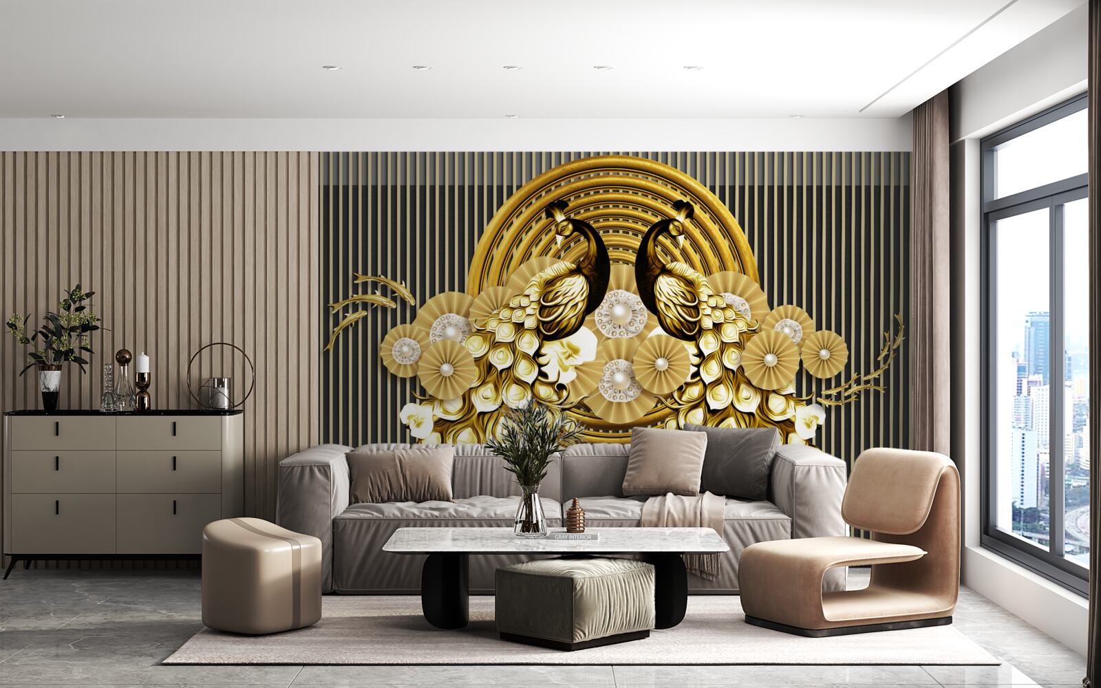 Fototapeta produkty z wizerunkami pawi