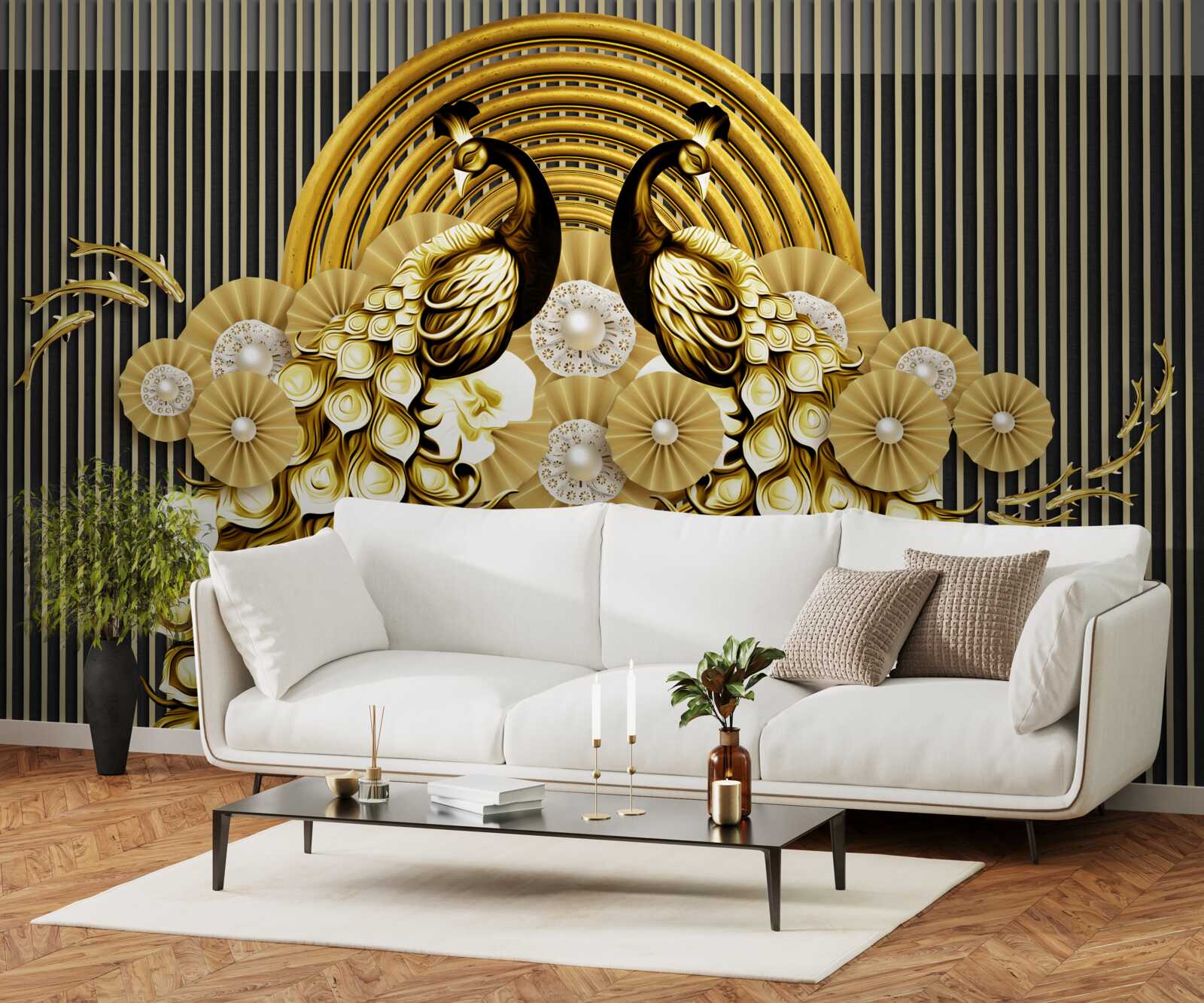 Fototapeta produkty z wizerunkami pawi