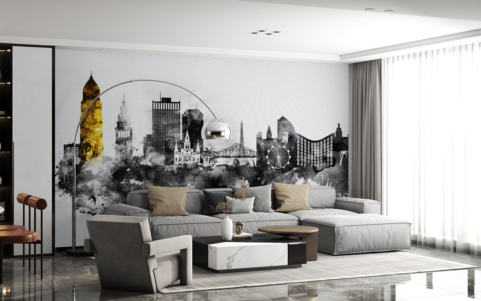 Fototapeta abstrakcja architektoniczna przestrzeni miejskiej