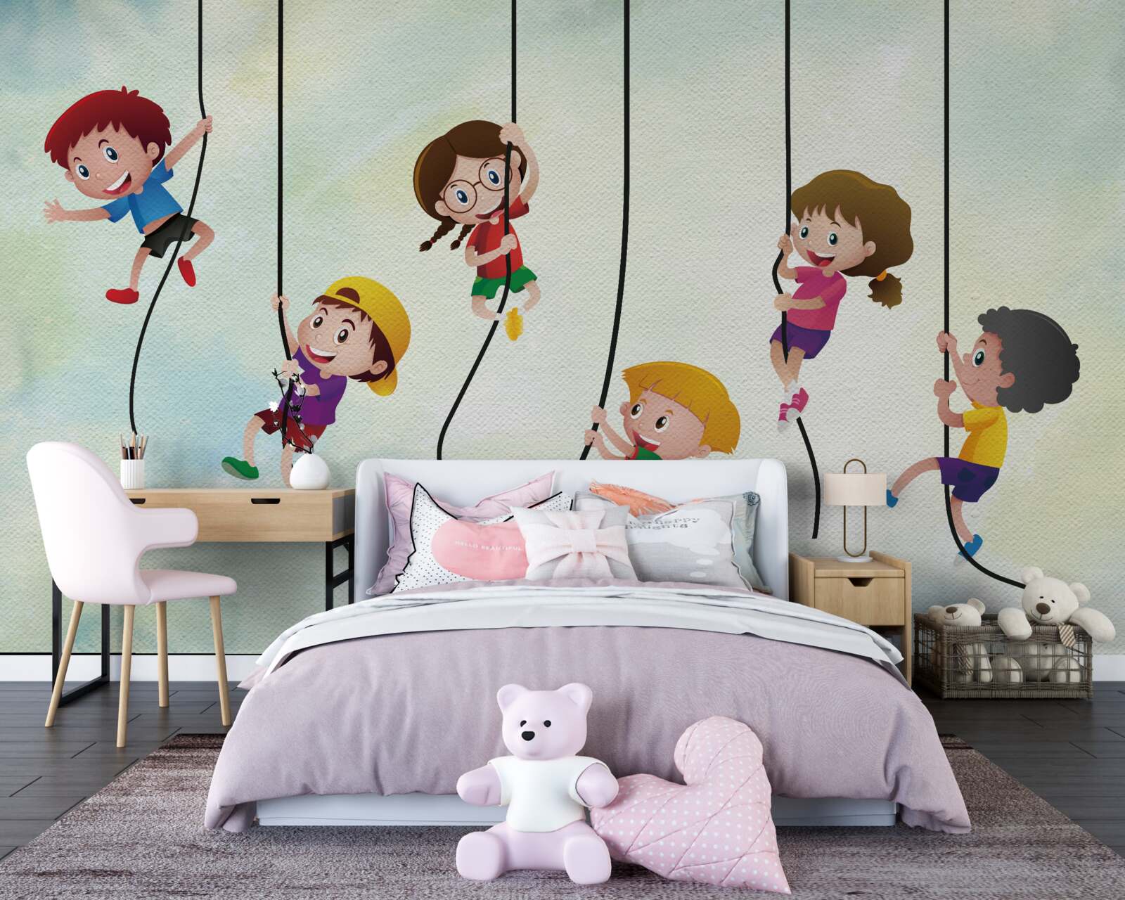 Fototapeta chłopaki na linach