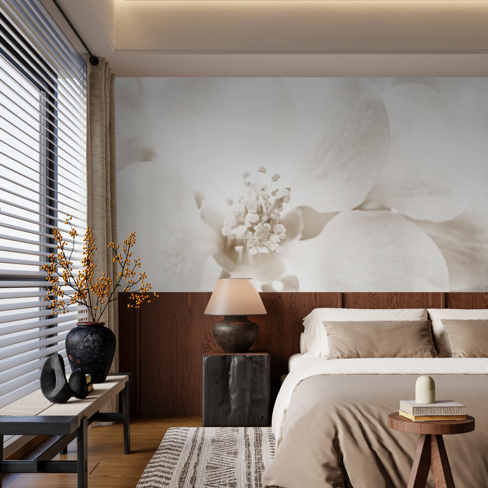 Fototapeta duży delikatny pączek orchidei