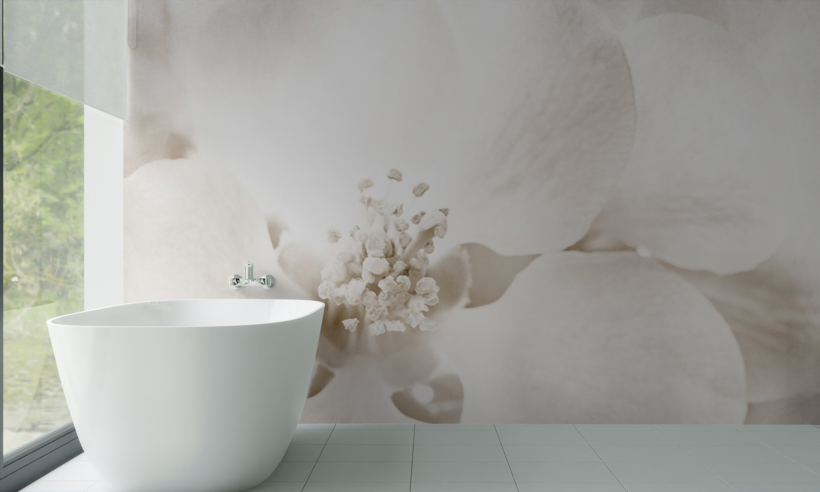 Fototapeta duży delikatny pączek orchidei