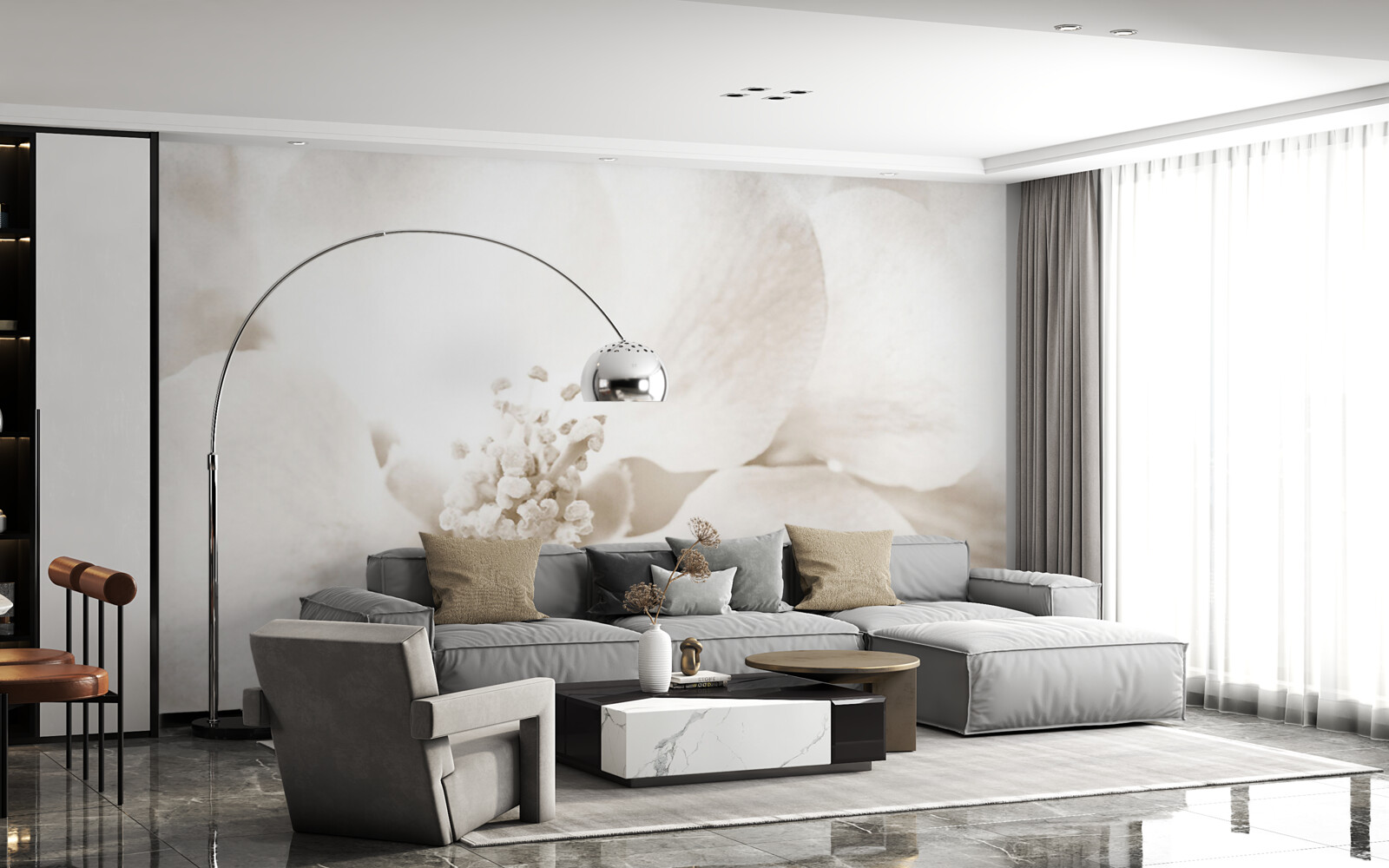 Fototapeta duży delikatny pączek orchidei