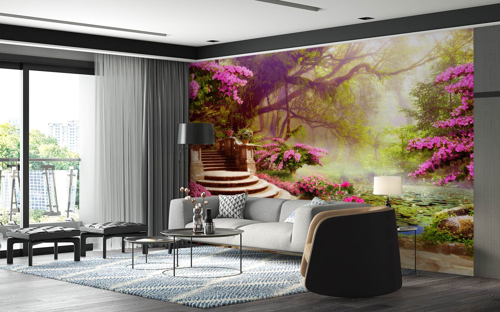 Fototapeta krajobraz z szumem