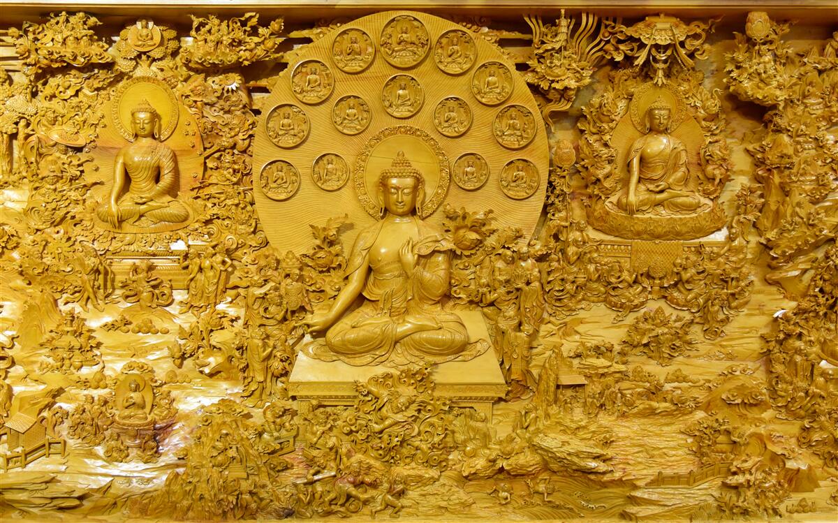 Fototapeta deska z tybetu z wzorami