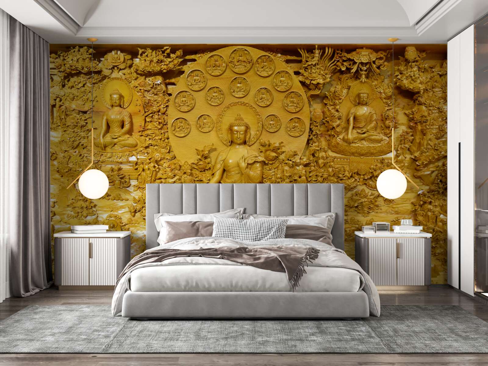 Fototapeta deska z tybetu z wzorami