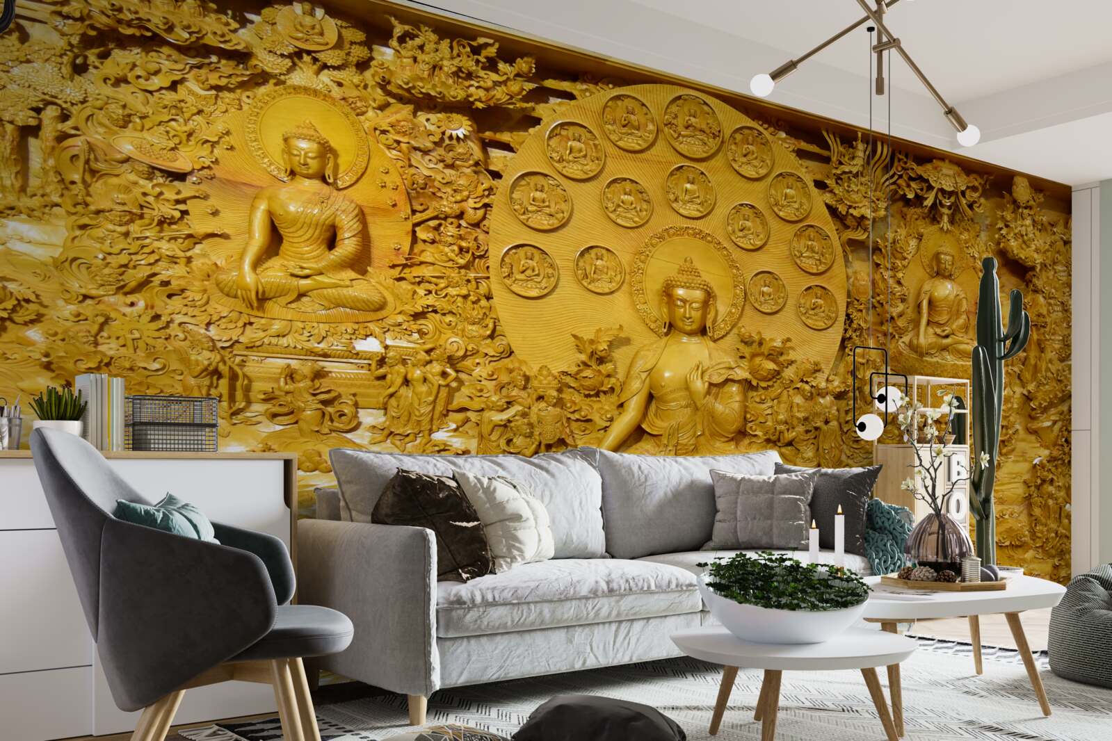 Fototapeta deska z tybetu z wzorami