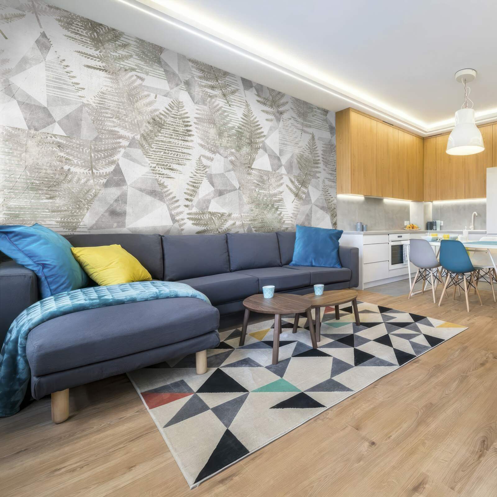 Fototapeta abstrakcja z liśćmi tropikalnymi