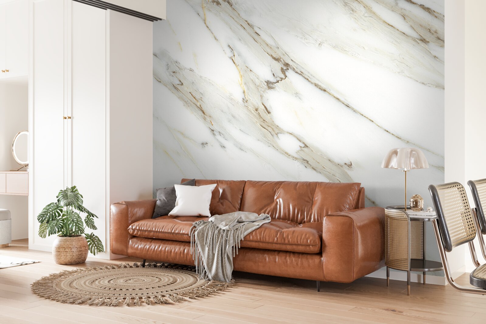 Fototapeta złoto i srebro z marmurem