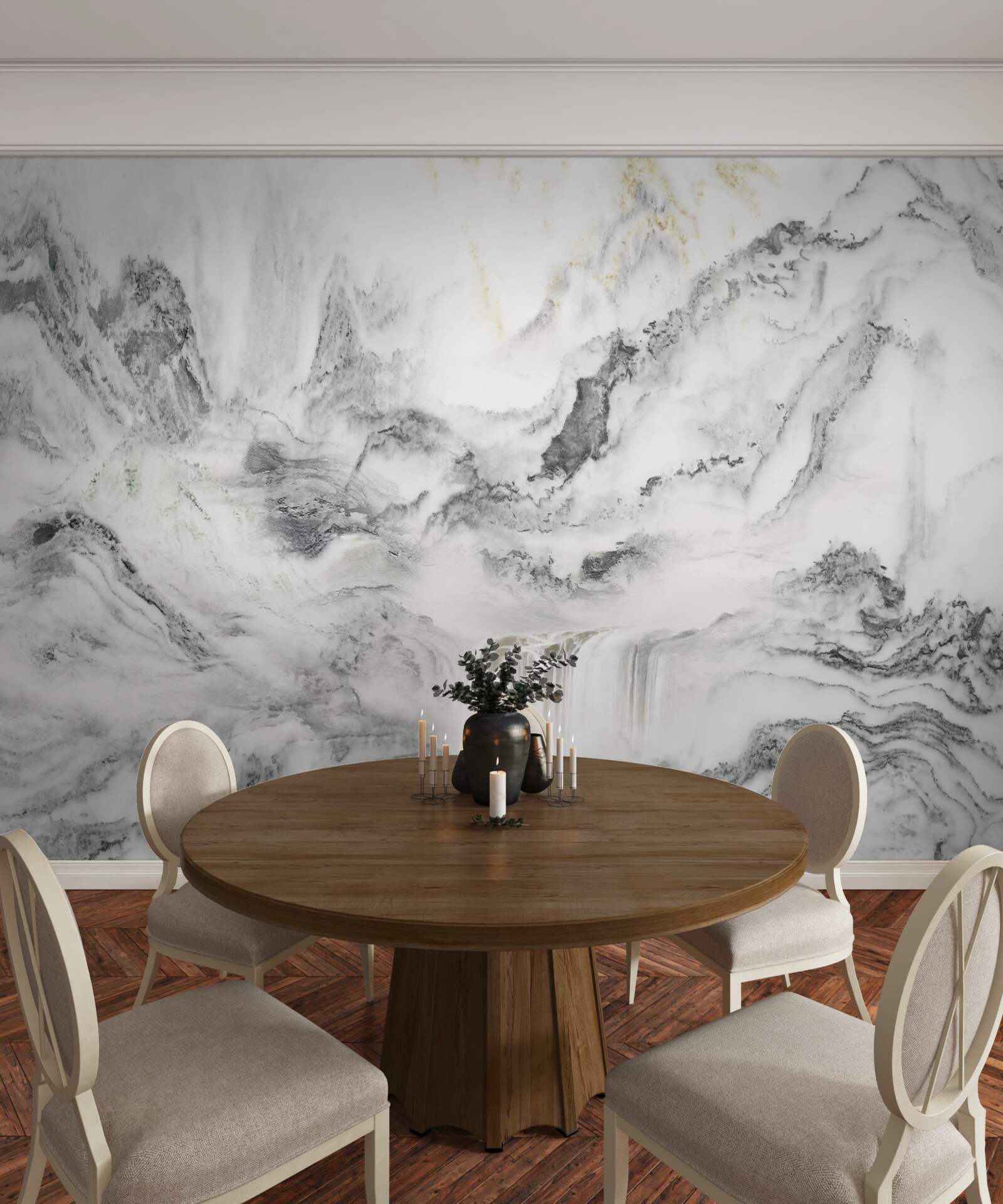 Fototapeta marmurowa tekstura z widokiem na góry