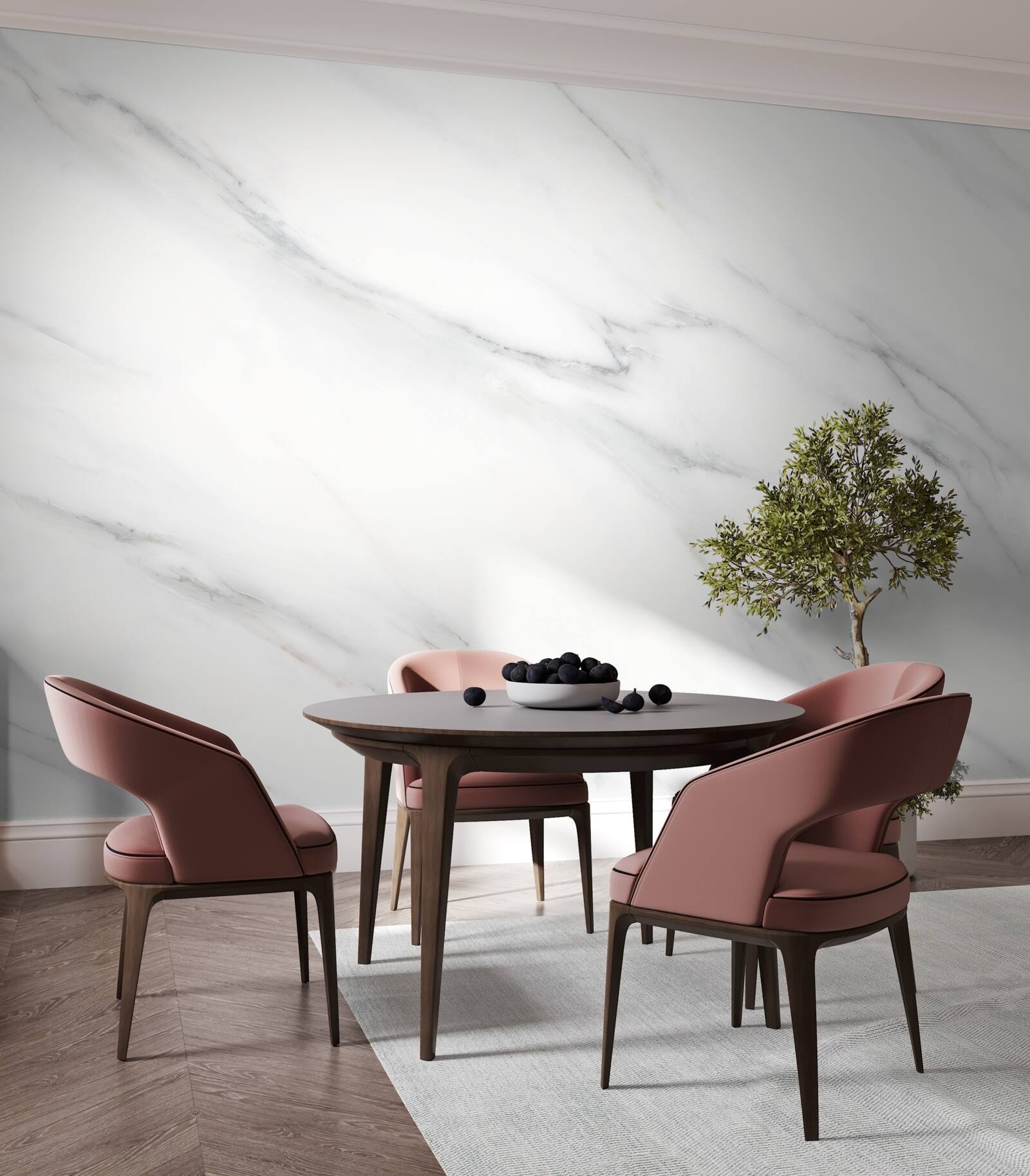 Fototapeta biały marmur z szarymi żyłkami