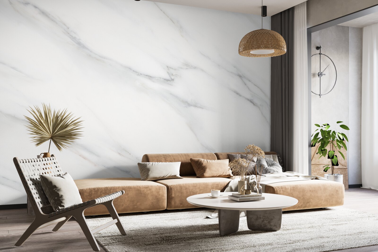 Fototapeta biały marmur z szarymi żyłkami