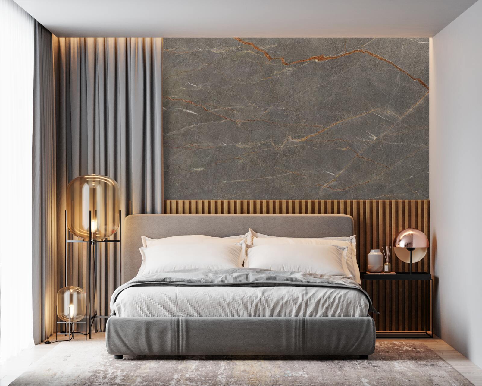 Fototapeta brązowy marmur ze złotym odcieniem