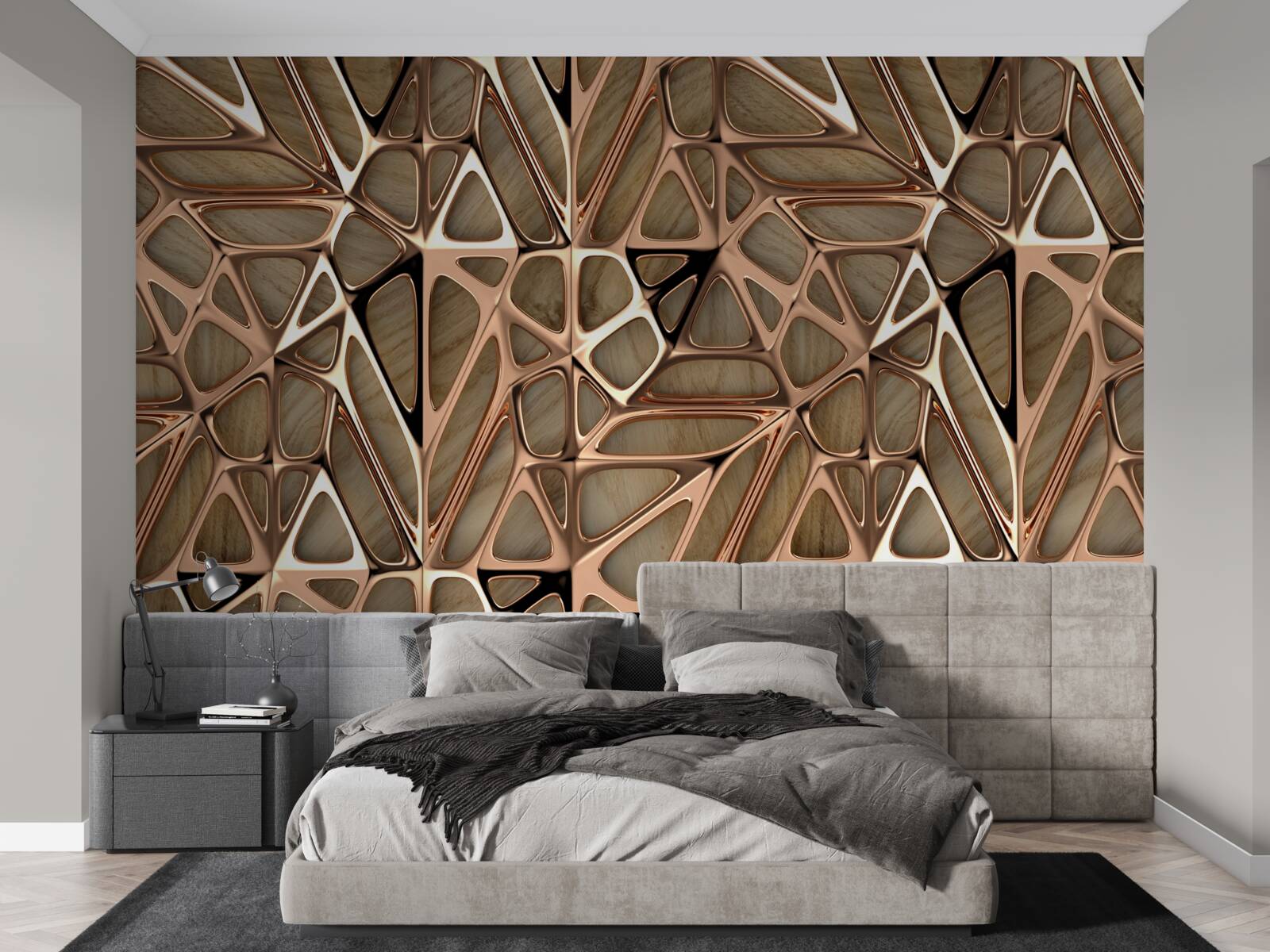 Fototapeta tekstura drewna i metalu