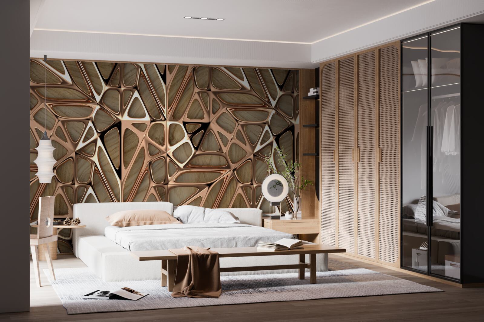 Fototapeta tekstura drewna i metalu