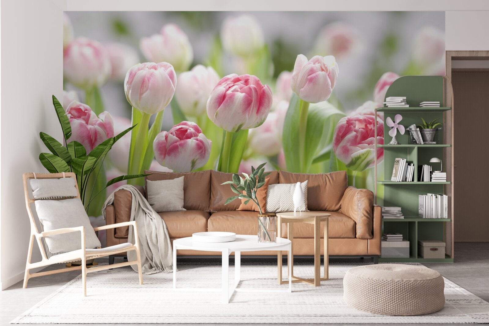 Fototapeta nieotwarte pąki tulipanów