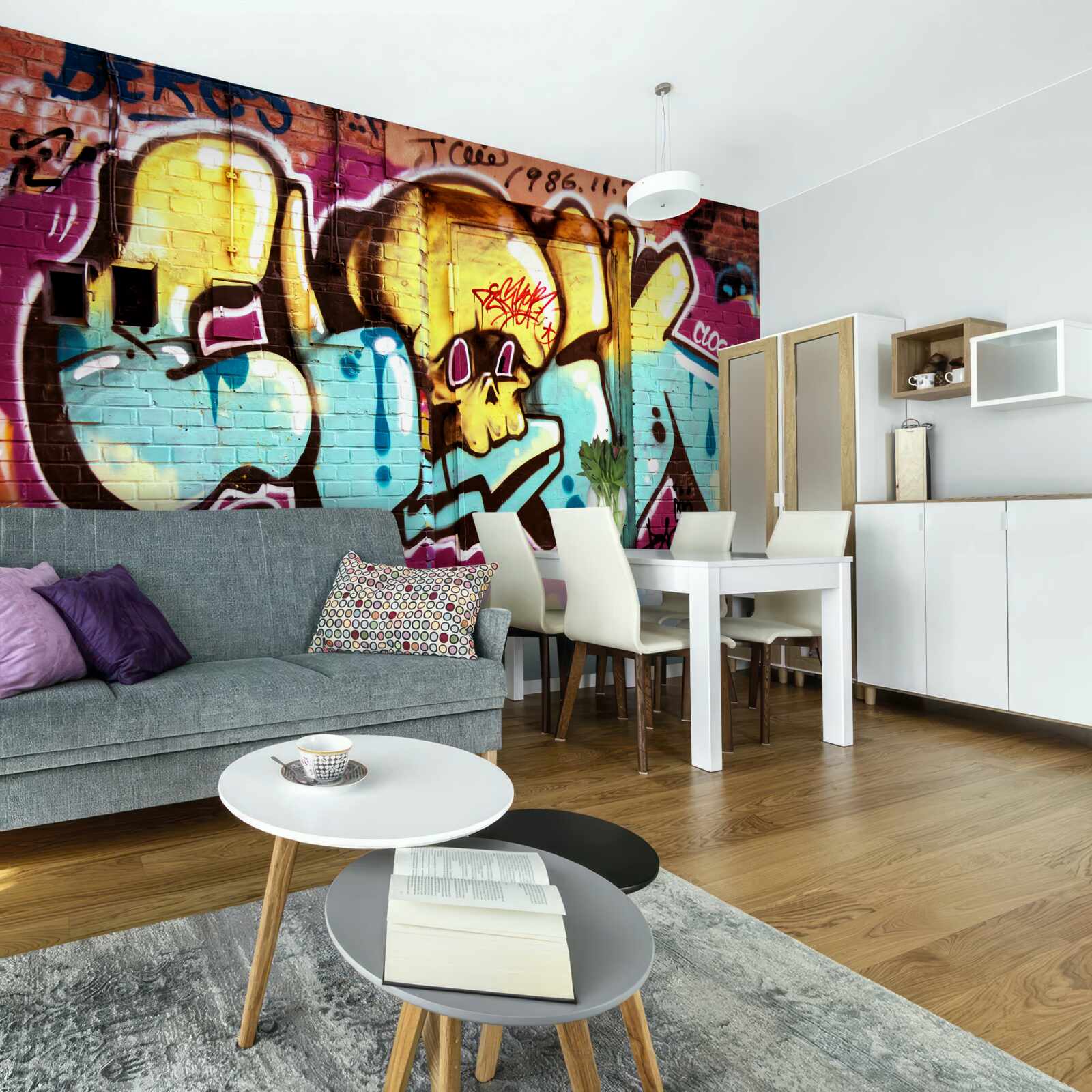 Fototapeta graffiti z jasnym napisem