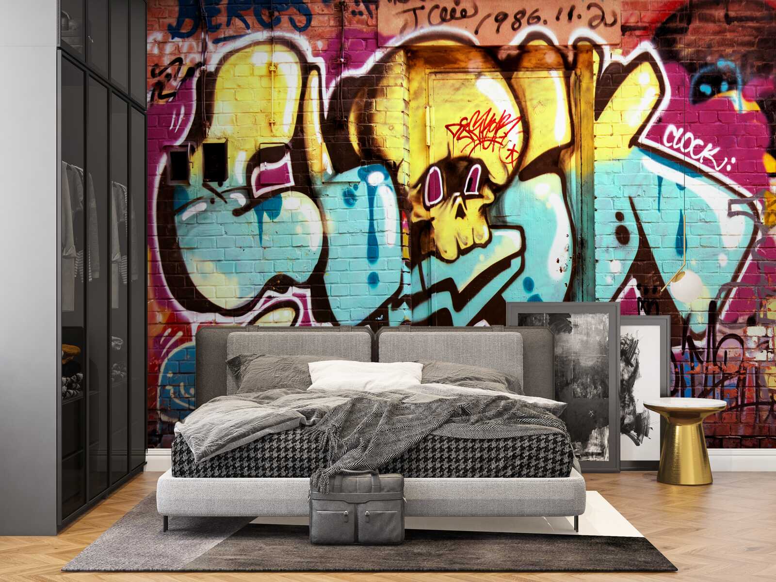 Fototapeta graffiti z jasnym napisem