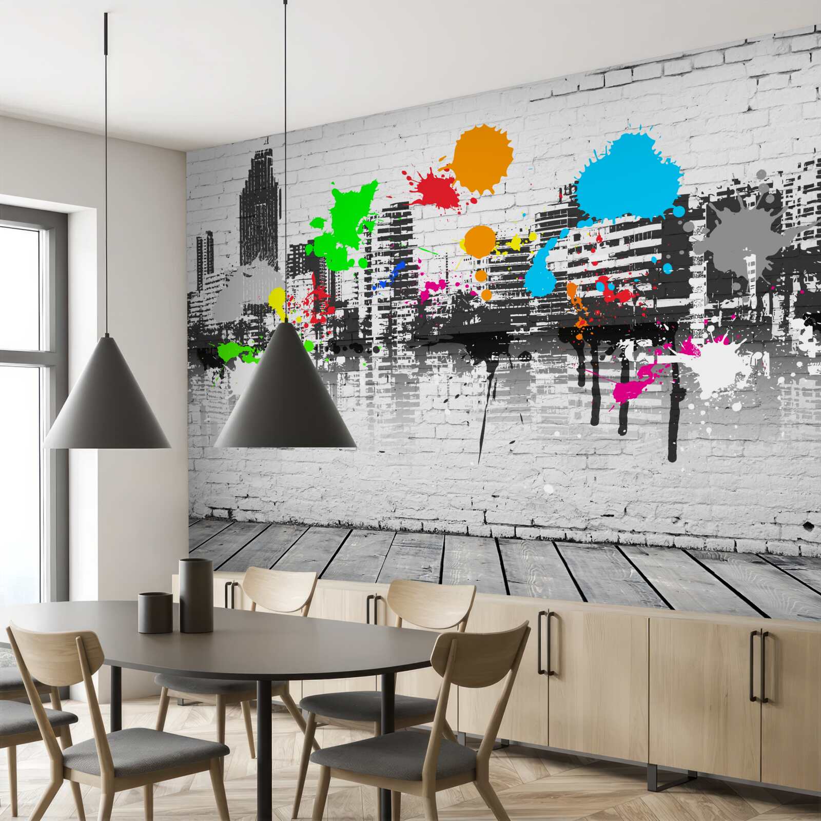 Fototapeta miejskie graffiti na ścianie