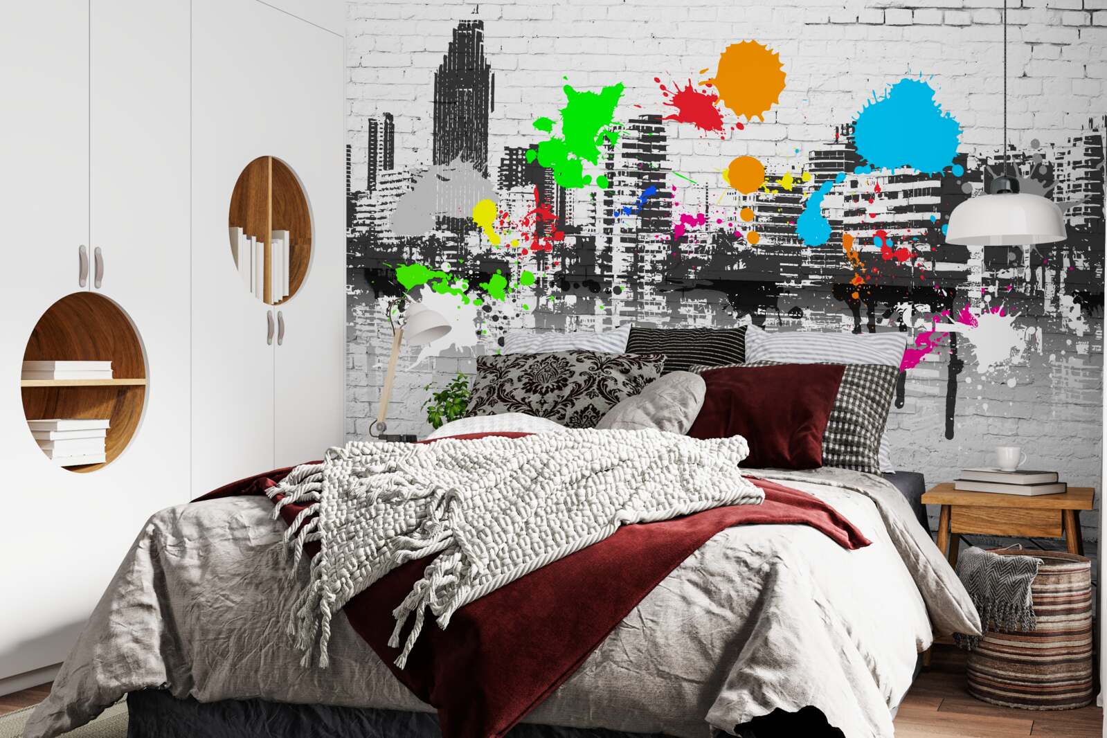 Fototapeta miejskie graffiti na ścianie