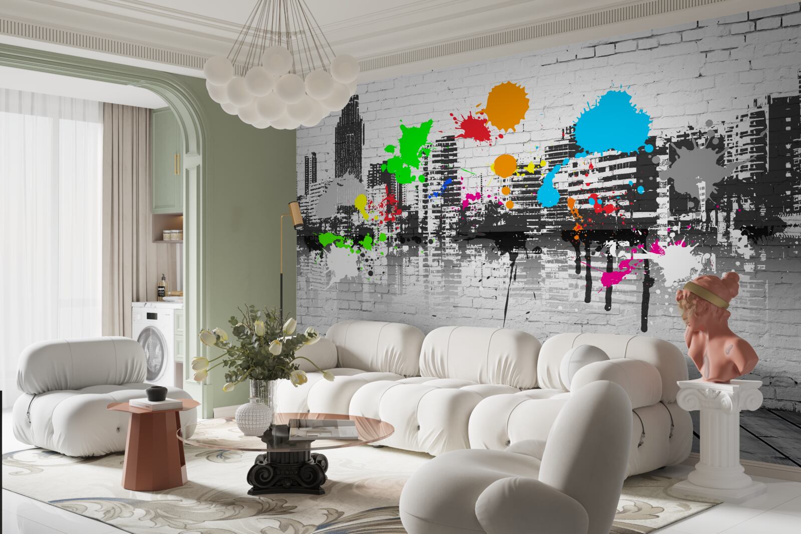 Fototapeta miejskie graffiti na ścianie