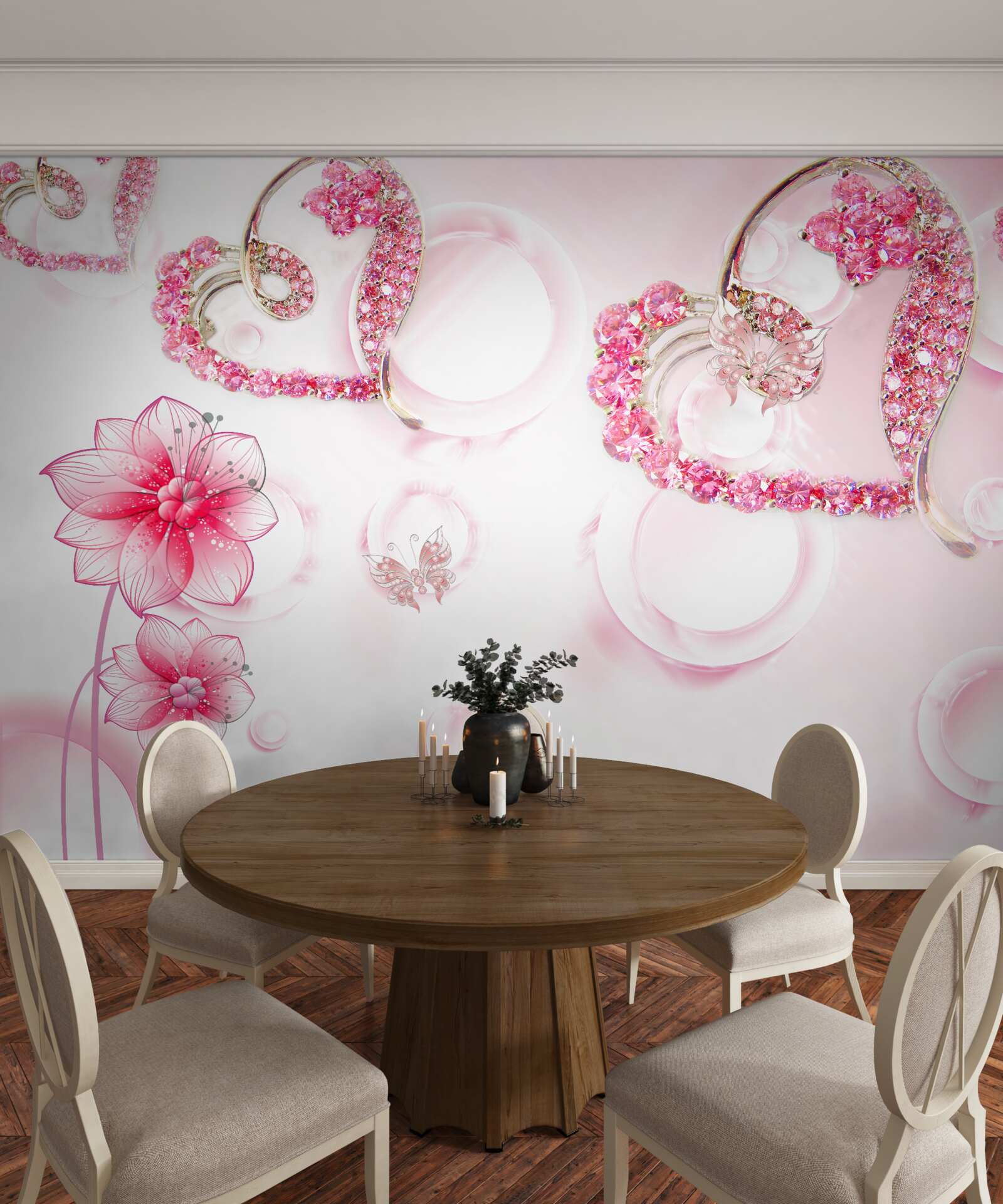 Fototapeta złota biżuteria z kamieniami