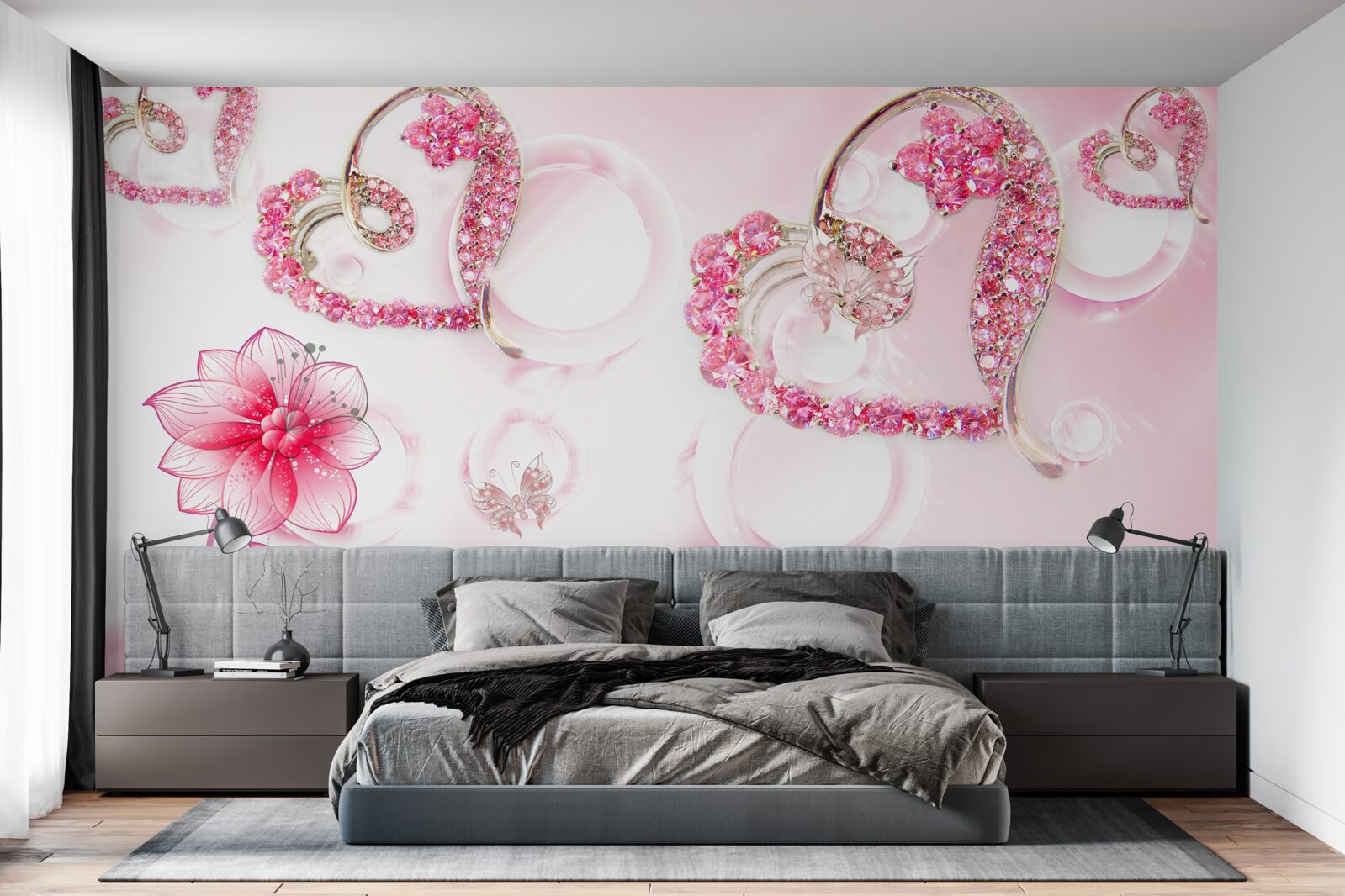 Fototapeta złota biżuteria z kamieniami