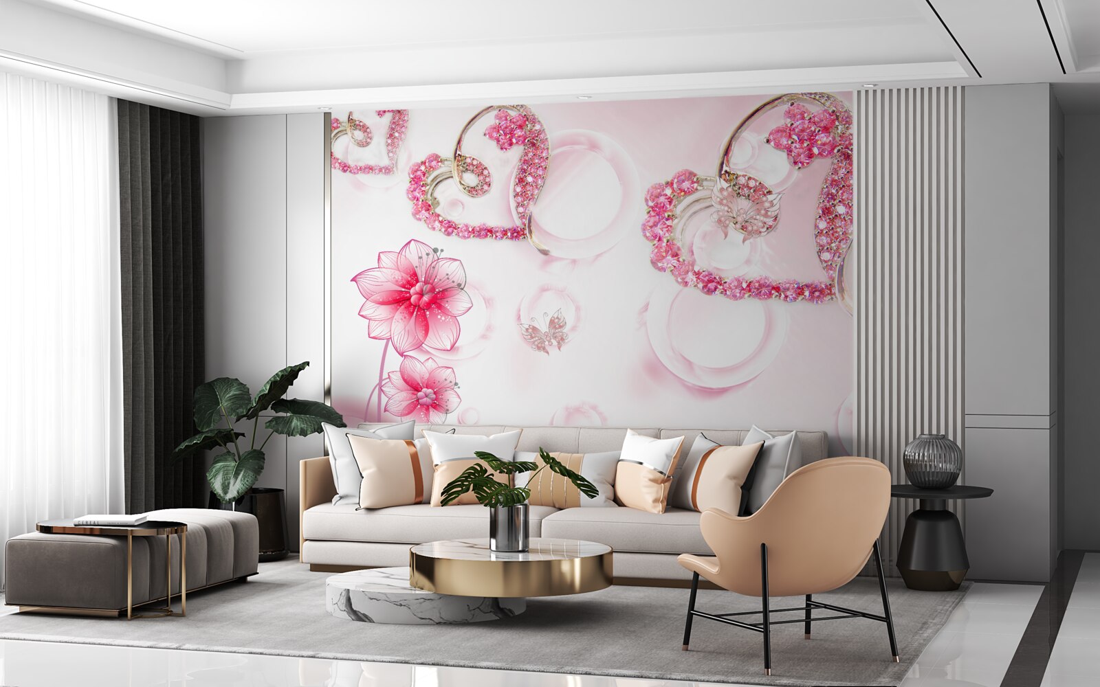 Fototapeta złota biżuteria z kamieniami